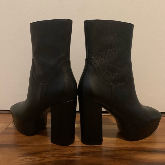 ASH Black, Platform Ankle Boots. - Picture 7 of 12
